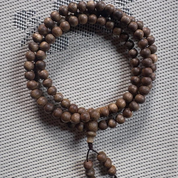 沉香6-乌身圆叶07-10克九分沉圆珠多圈多样性发一条27h