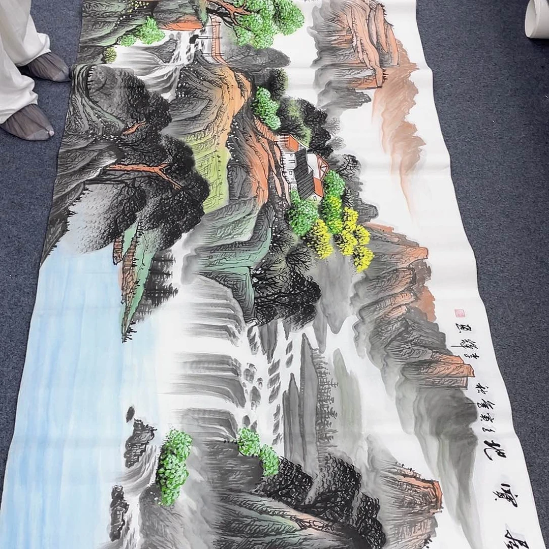 国画作品小姐姐放漏…