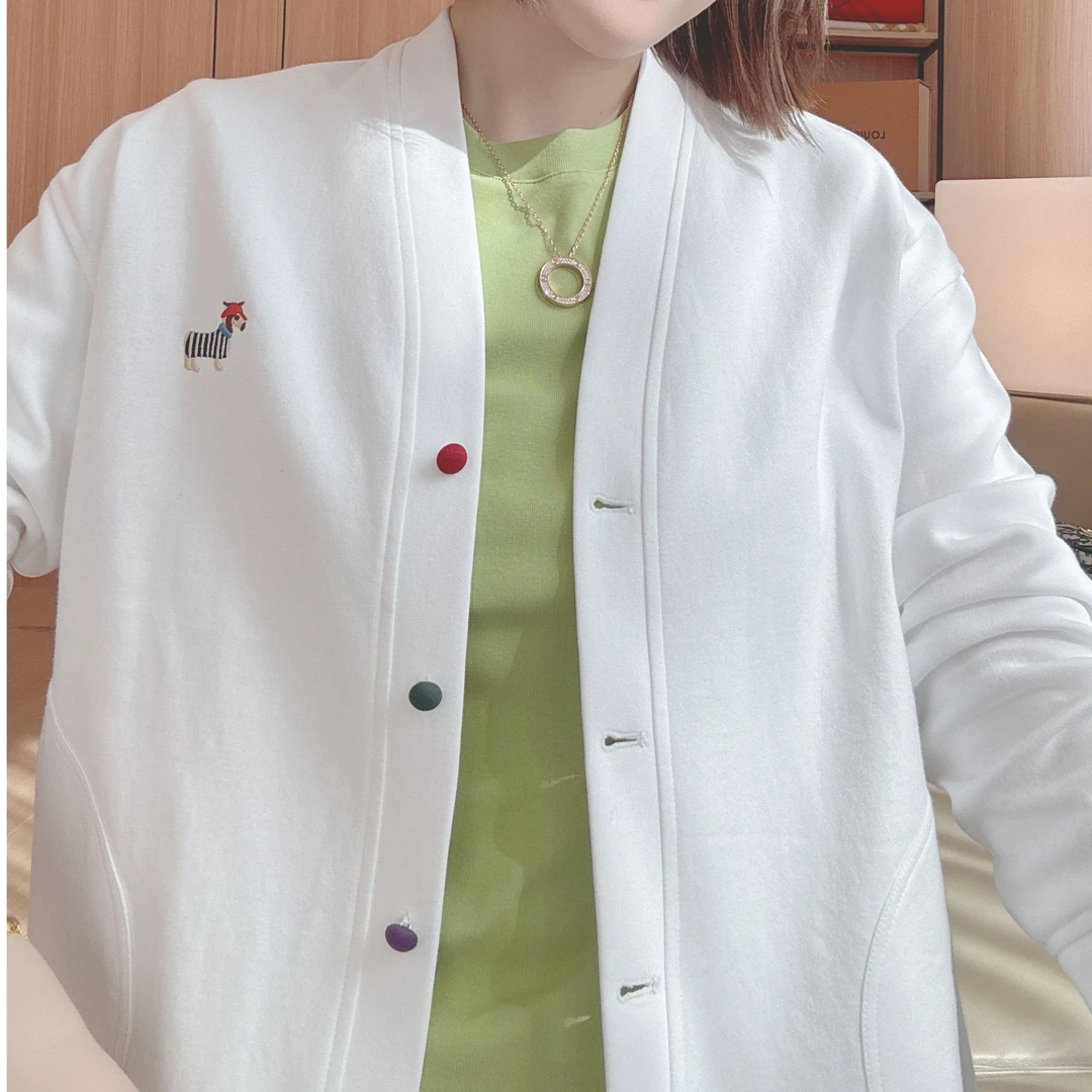 雪姐服饰「刺绣狗外套」包袖外套外搭刺绣短外套女女士宽松春季上衣