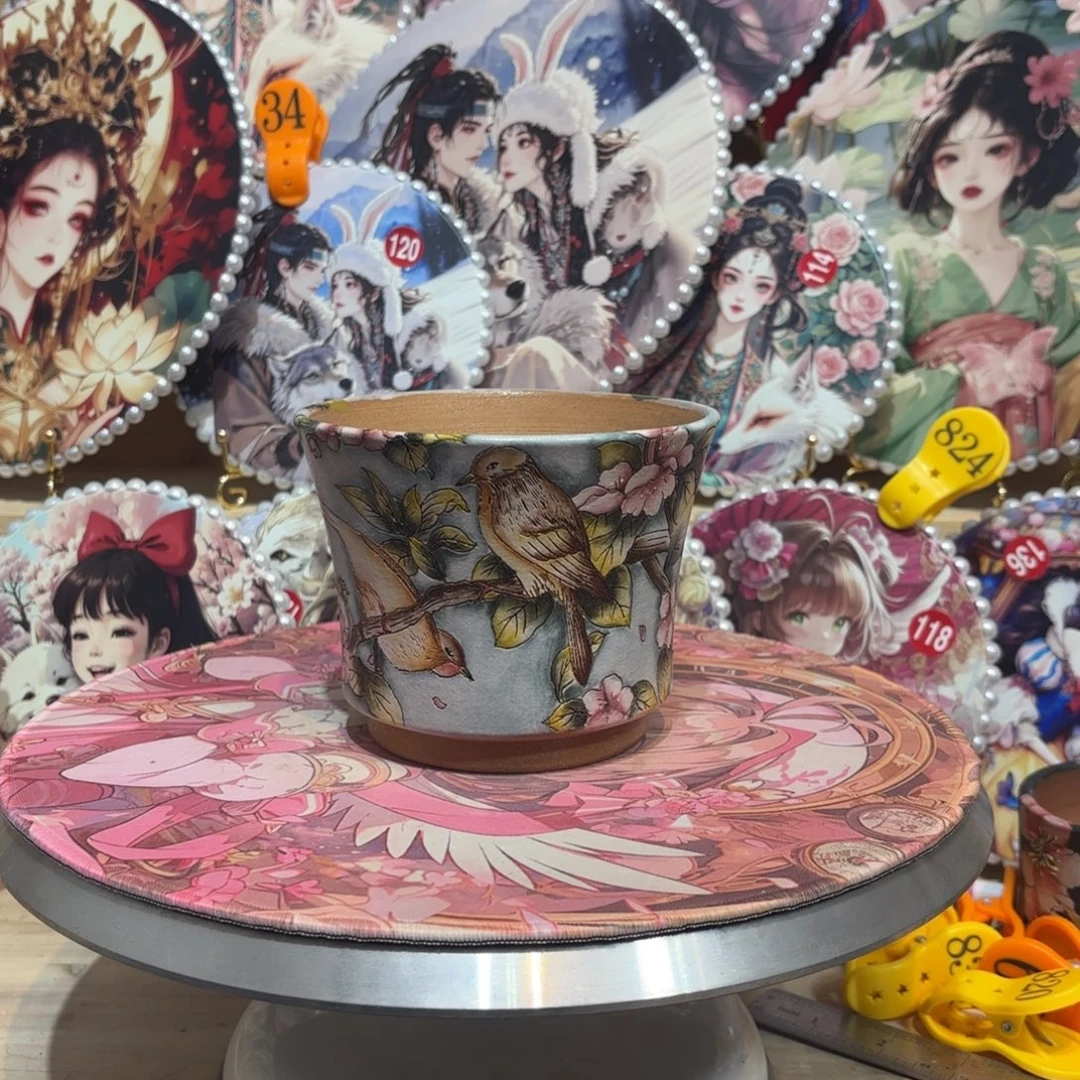 景德镇手绘花盆陶瓷12/10