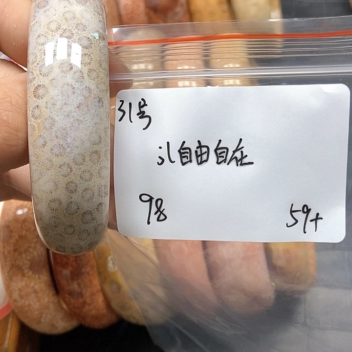 硅化珊瑚（珊瑚玉）手镯未镶嵌j****在31
