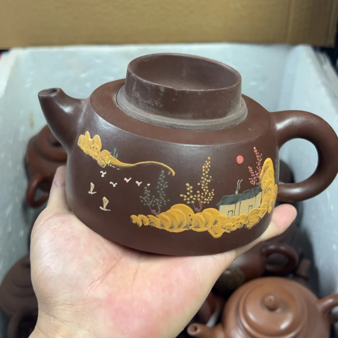 茶壶紫砂宜兴原矿紫砂壶450毫升容量