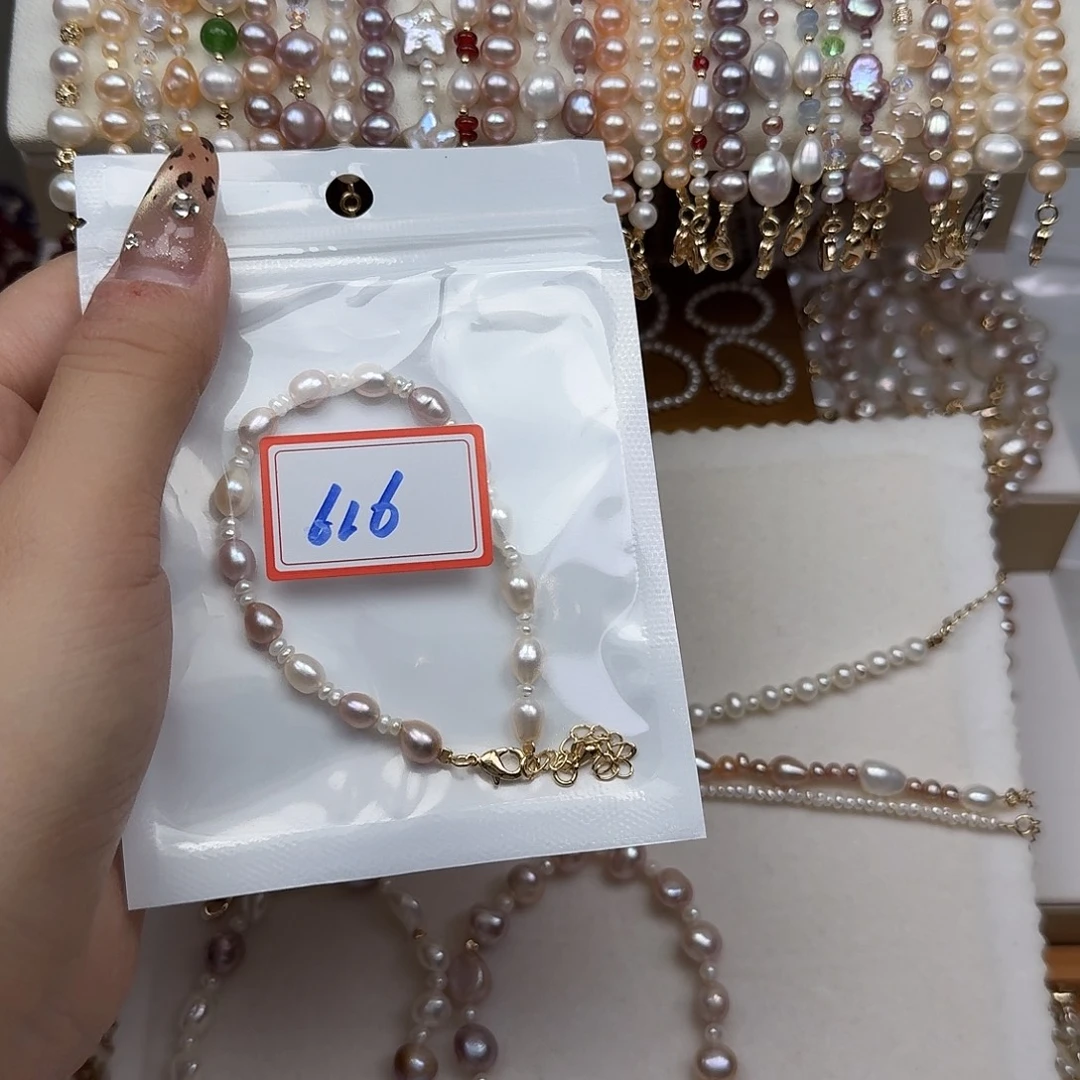 莞***笑钛钢淡水珍珠手绳