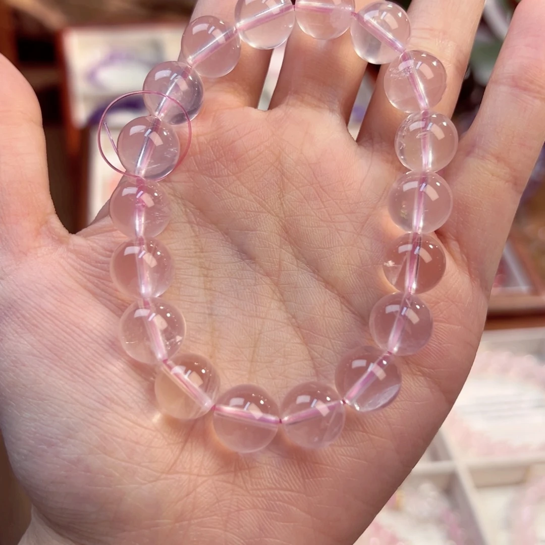 水晶手链未镶嵌粉水晶