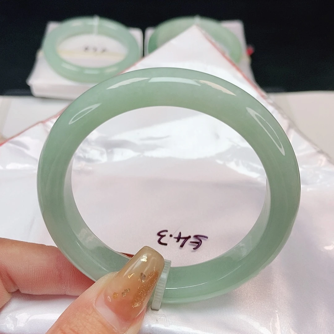 翡翠手镯未镶嵌 正圈54+