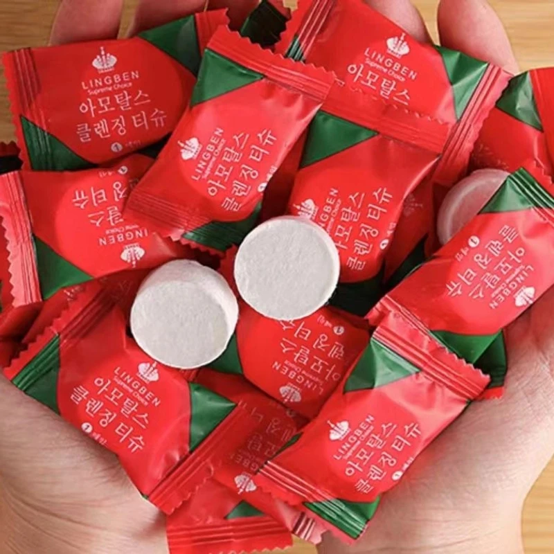 2包40粒一次性压缩毛巾