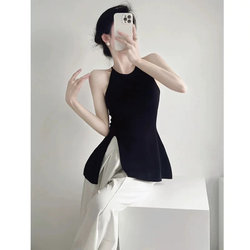 百搭纯欲风显瘦修身上衣