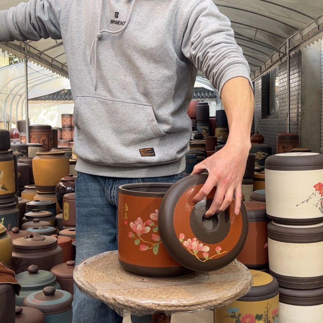 紫砂茶叶罐8 饼茶叶罐