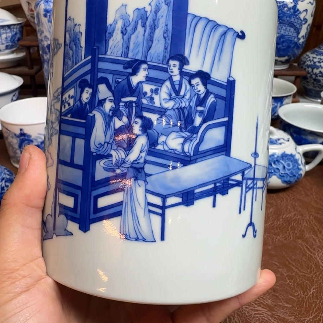 陶摆件今天晚上的月亮很圆