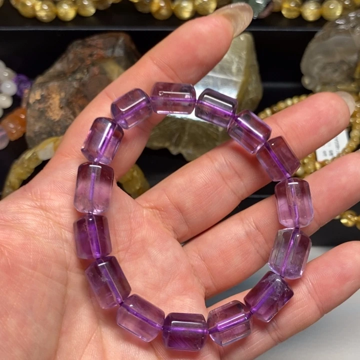 未镶嵌手链水晶天然紫水晶