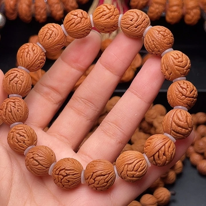 手串桃核精品绣球手串1.3