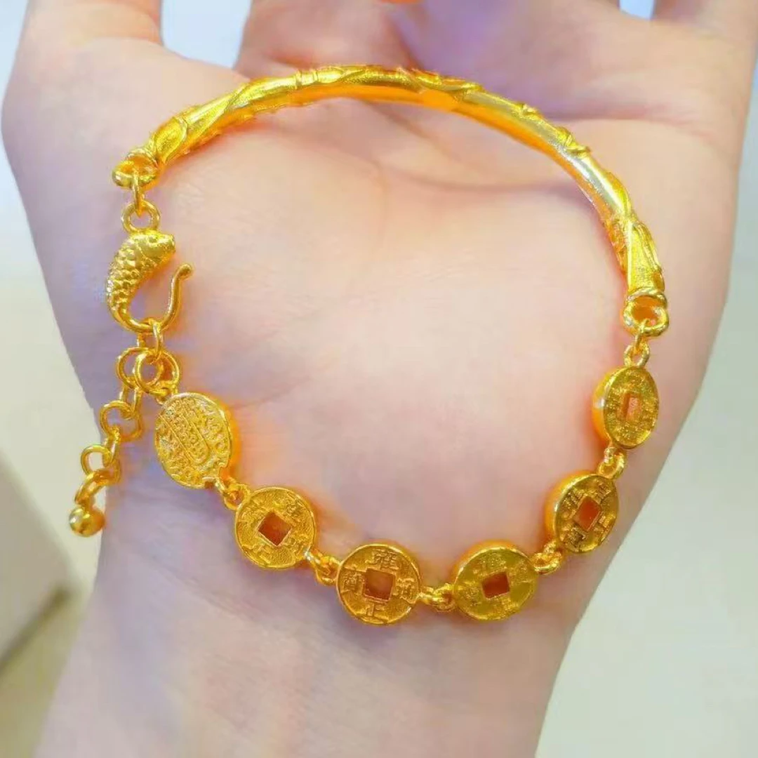 铜合金手镯 半镯五帝钱手镯67