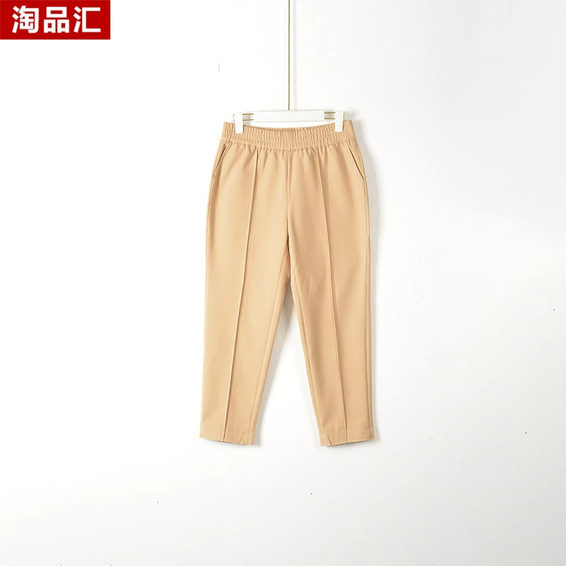 【】大码女装QaC-裤子9912-蜂蜜驼有松紧大二码（厚）
