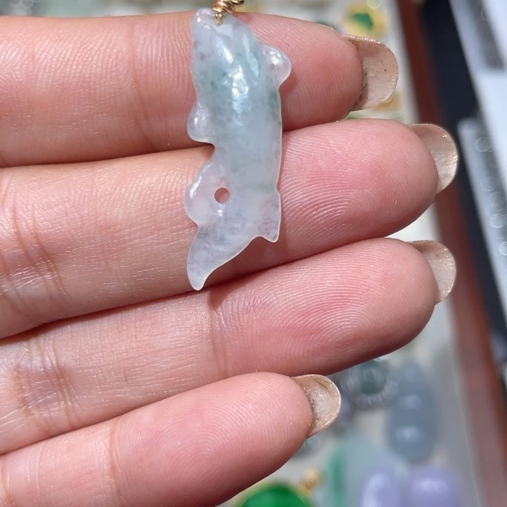 翡翠银S925镶嵌颈饰
