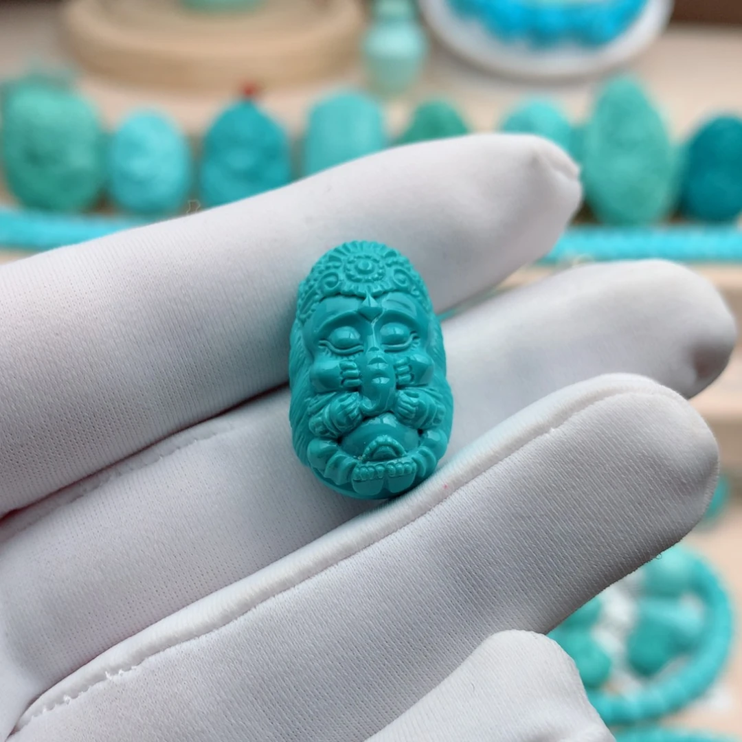 绿松石珠宝奇石未镶嵌4.4克