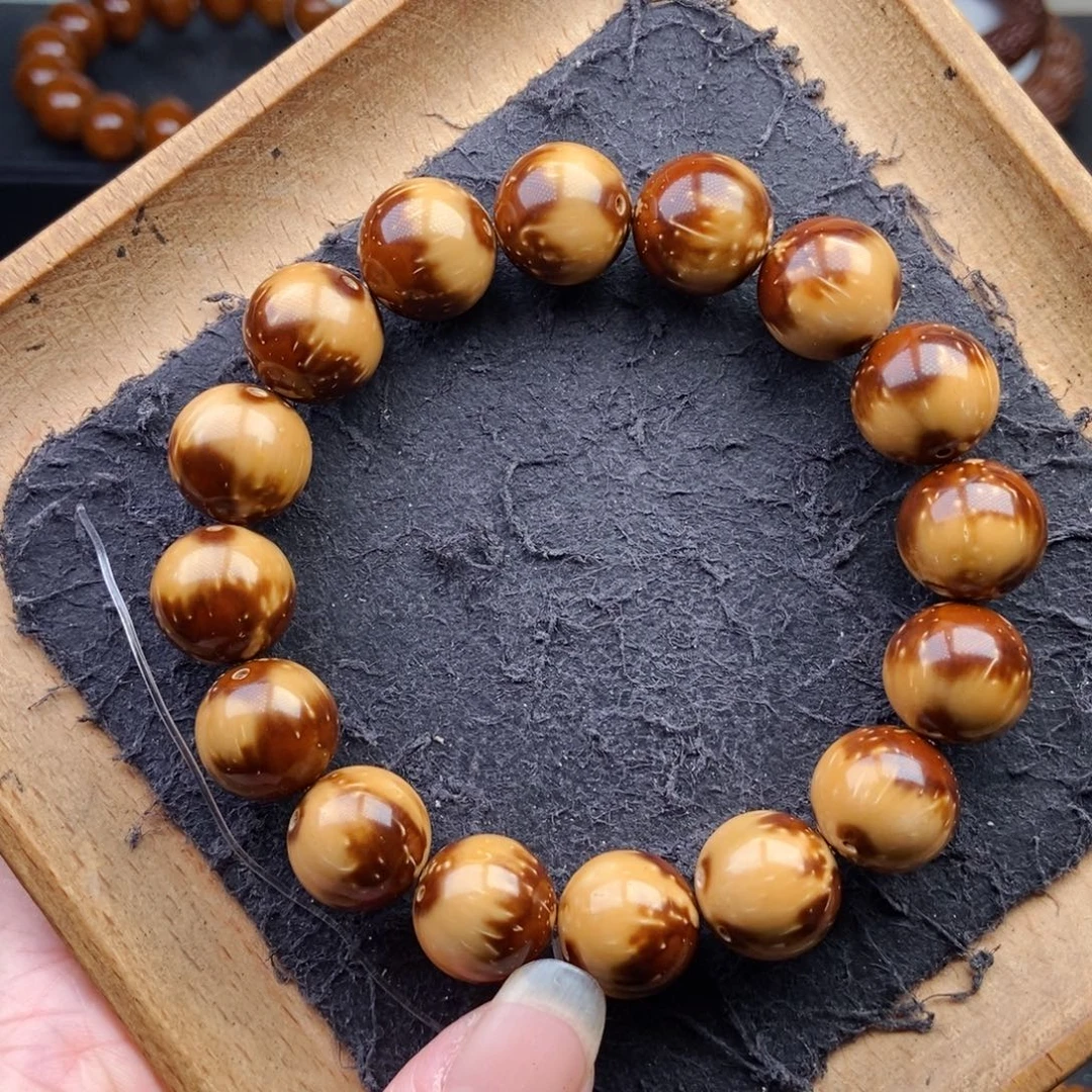 手串紫金鼠14mm精品半山半水光珠