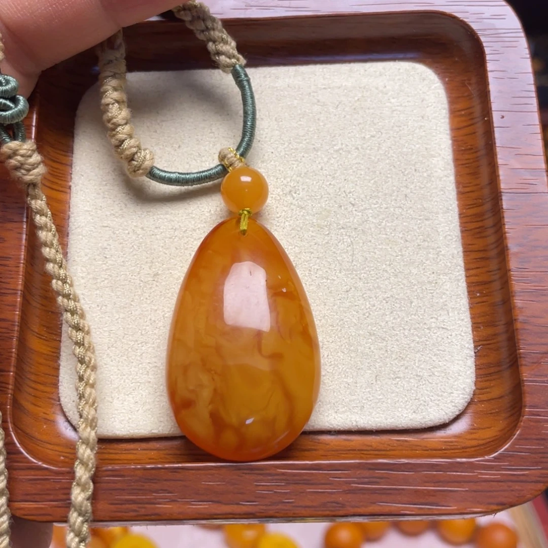 蜜蜡颈饰未镶嵌项链