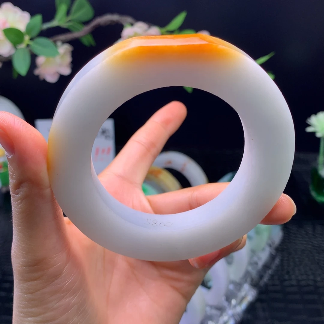 定制翡翠未镶嵌手镯57-70