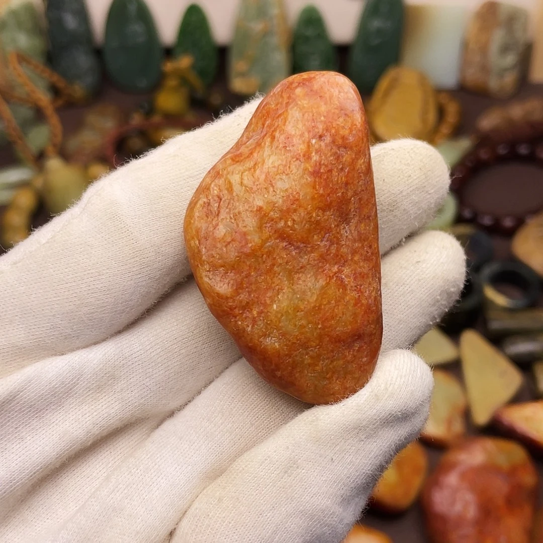 岫岩河磨玉（透闪石质玉）未镶嵌颈饰