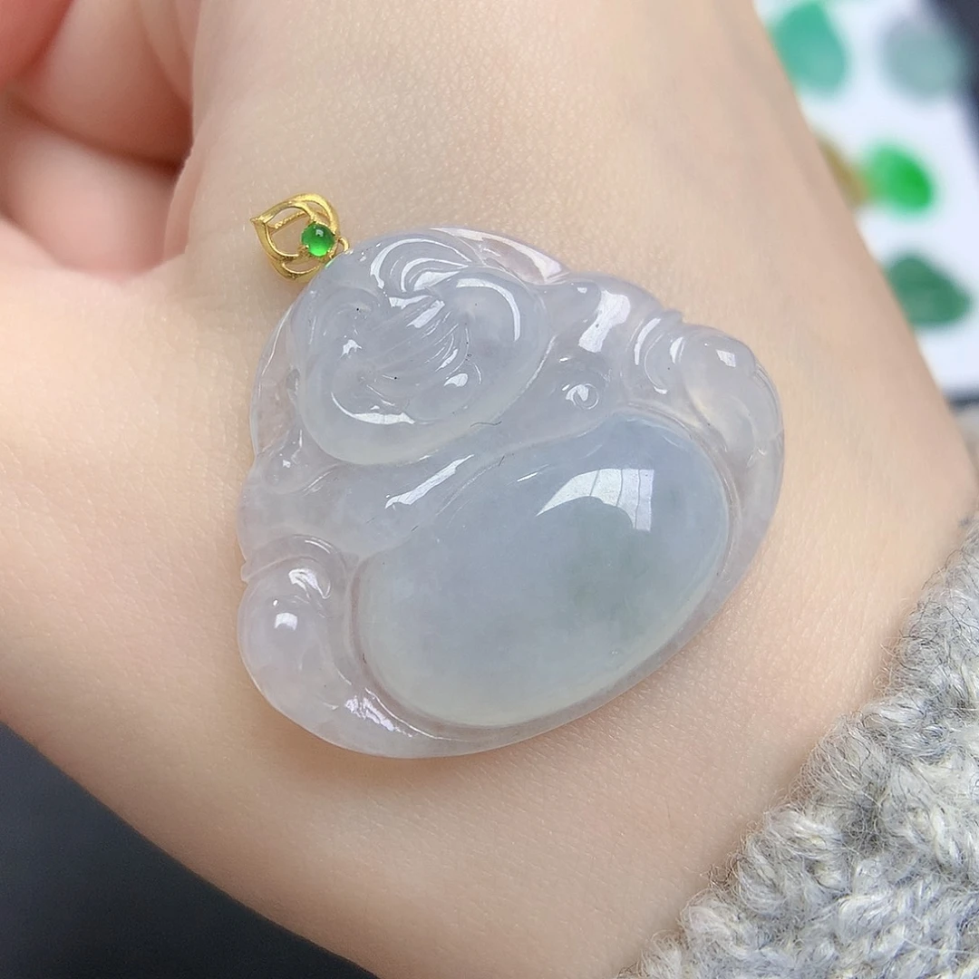 翡翠颈饰18K金镶嵌88888888888888888