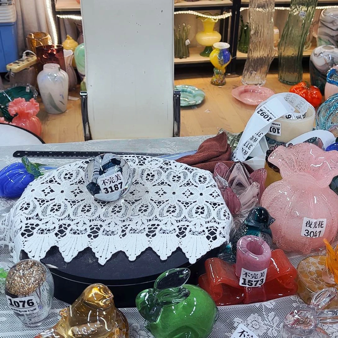 3187实心球 家悦琉璃工艺品不完美