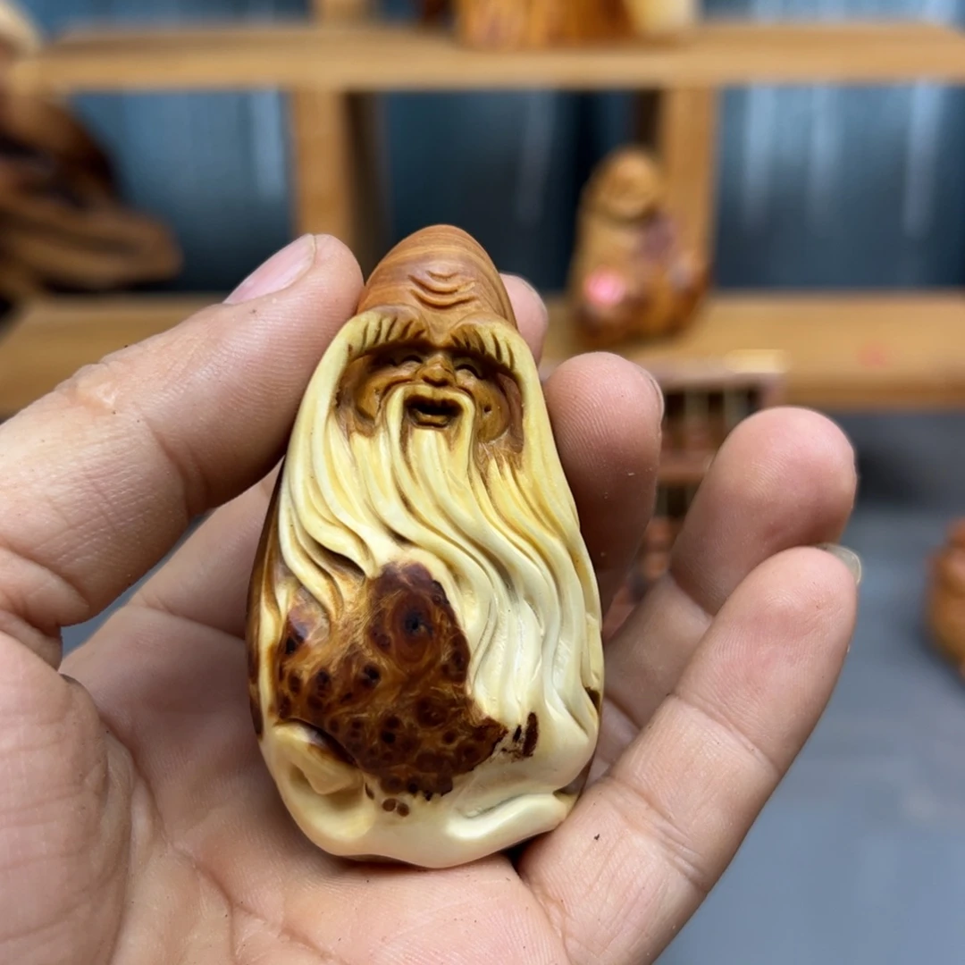 多****木崖柏木摆件手把件