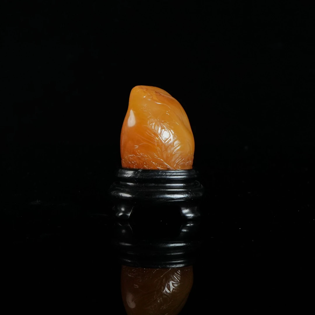 B6834寿山田黄石 花开富贵摆件 27*17*33mm20.7g