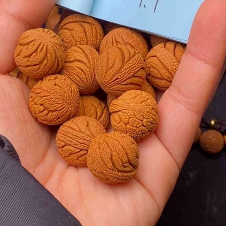 秦岭龙纹桃核15颗