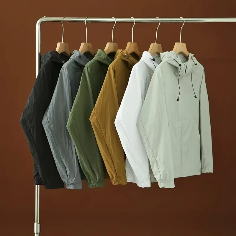 UPF50+夏季户外时尚透气连帽梭织防紫外线冰感防晒衣