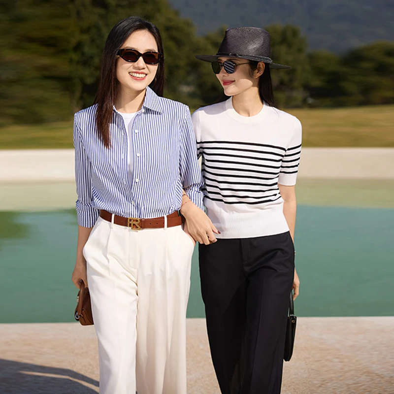 COLINWANG-悠然绅影系列|奢牌质感进口羊毛老钱风通勤阔腿西装裤