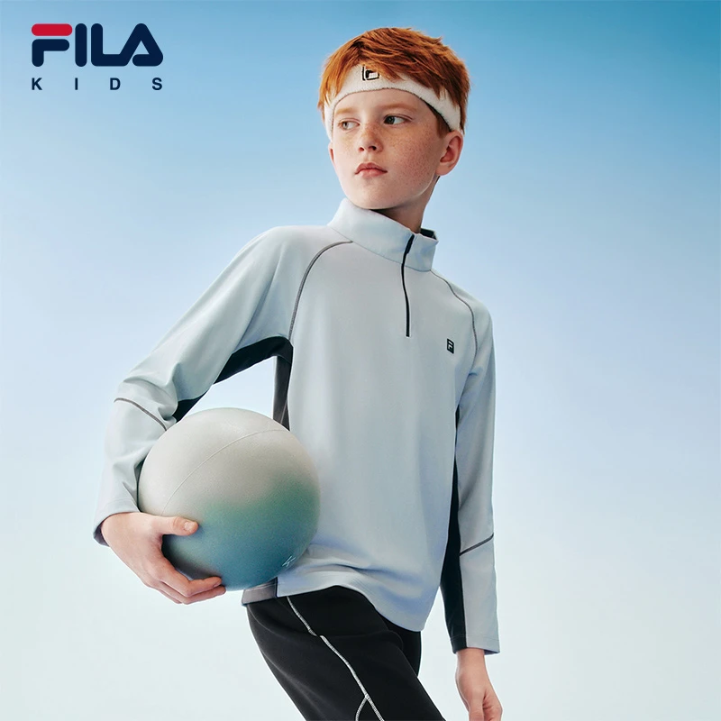 【斐乐儿童】上衣2025年冬季新款长袖T恤中大童长袖T恤K12B543204