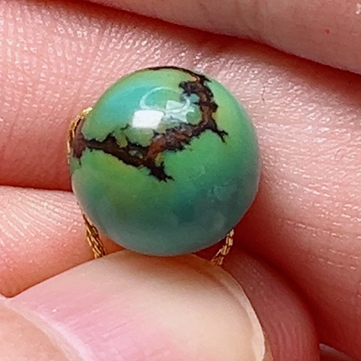 绿松石10.8圆珠未镶嵌