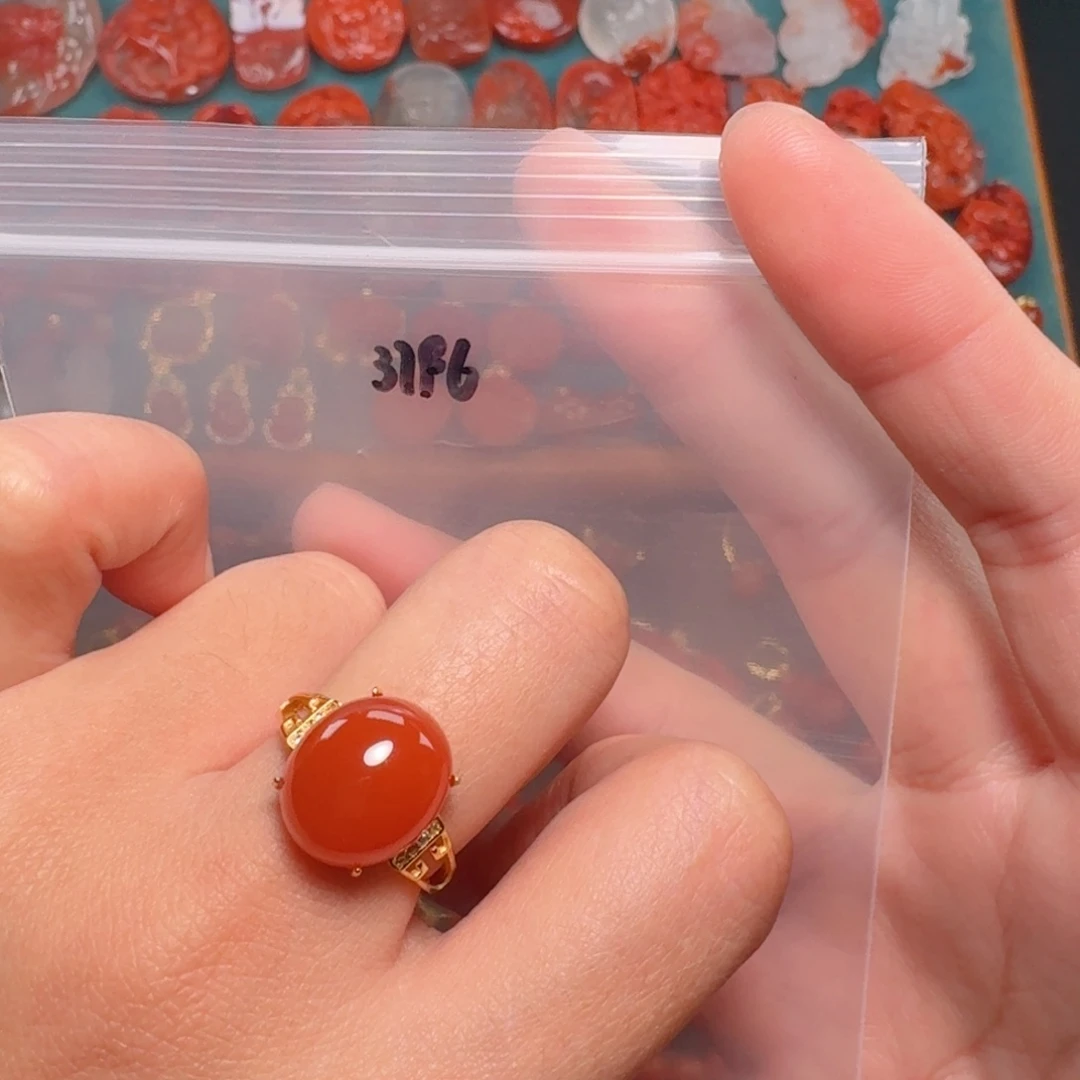 南红玛瑙南红银S925镶嵌