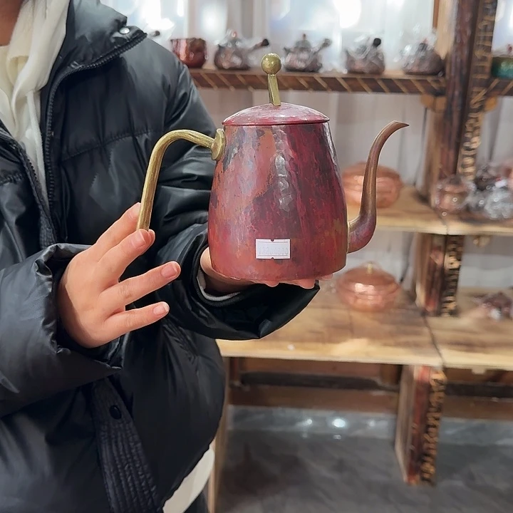 茶***妹紫铜手工制作咖啡壶