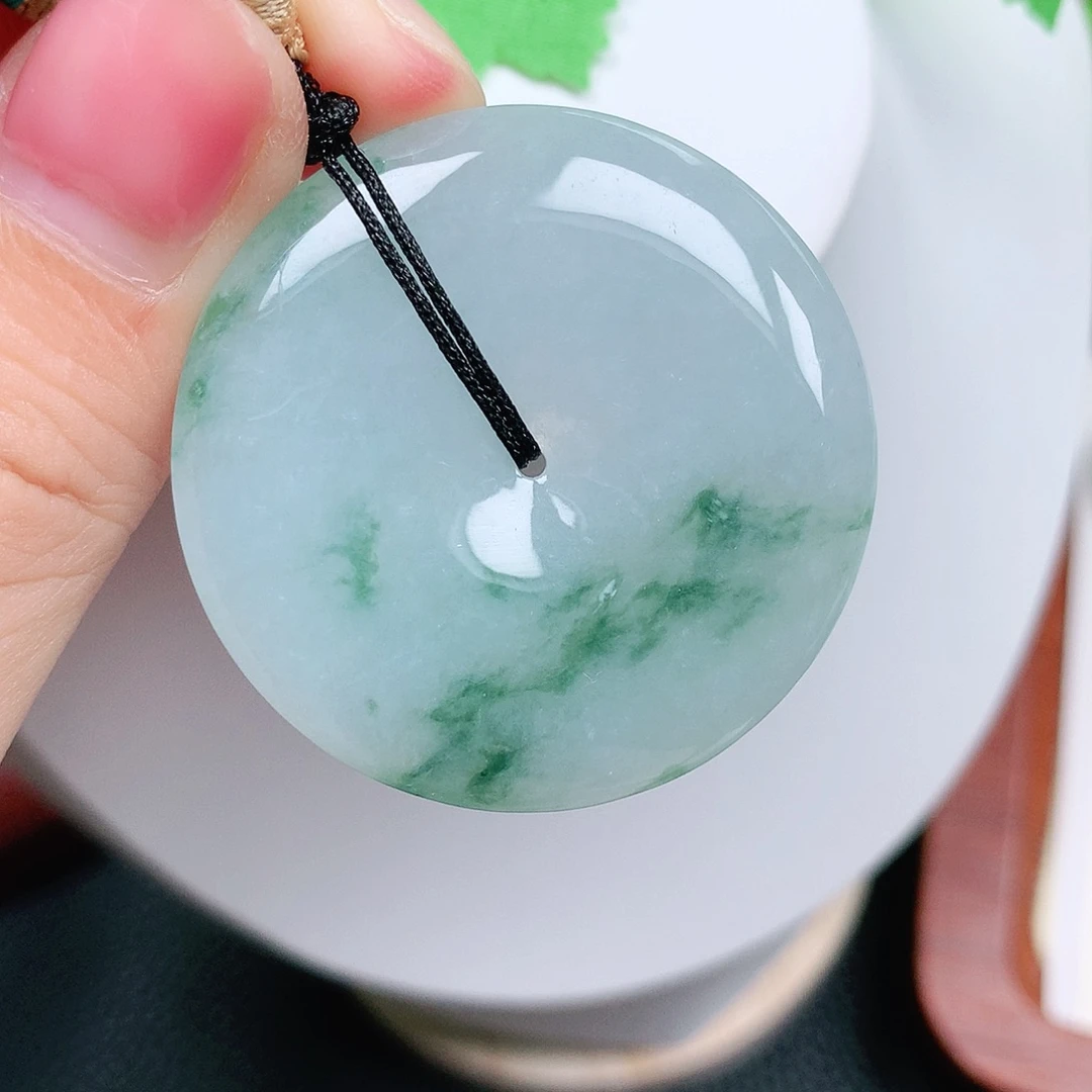 善***变翡翠未镶嵌颈饰平安39-6.2