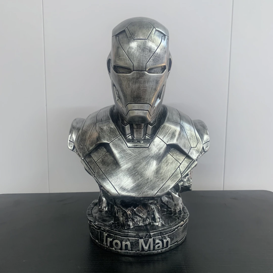 钢铁侠复仇者联盟马克46胸像仿金属树脂模型大号摆件