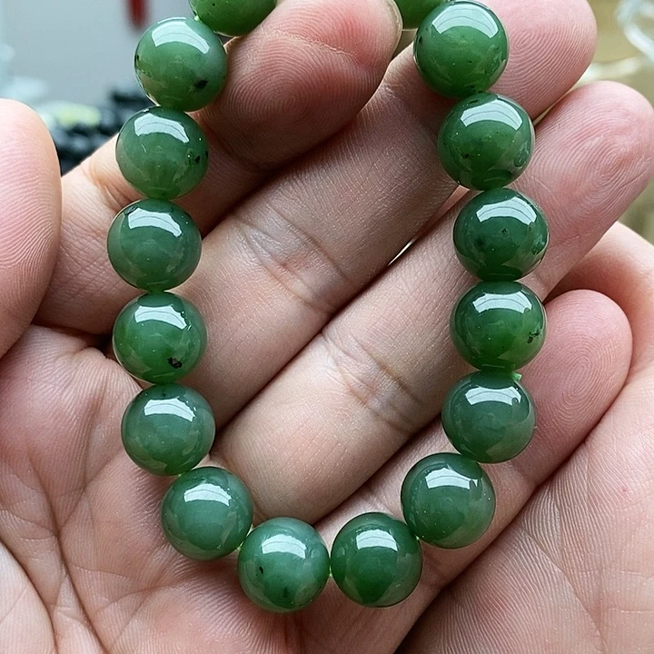 【闪购商品】未镶嵌手串和田玉碧玉12