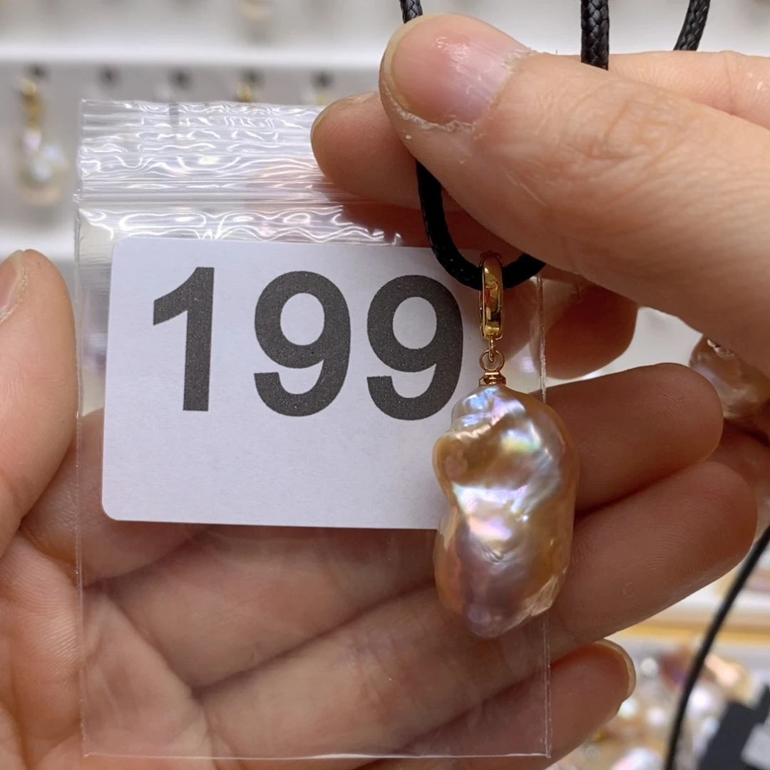 淡水珍珠颈饰银S925镶嵌199