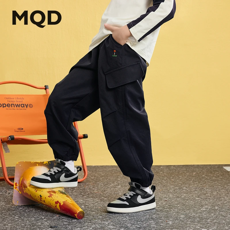 MQD童装25春新品户外工装裤中大童露营登山裤子休闲裤9651W1524