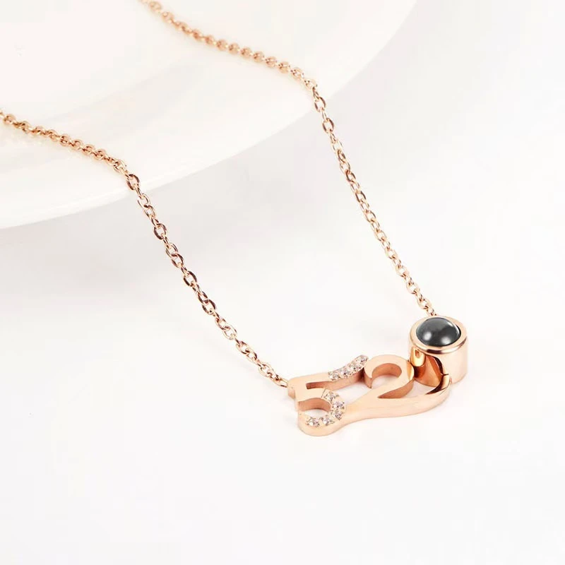 钛钢项链 钛钢项链 A053 气质小众简约灵动百搭时尚