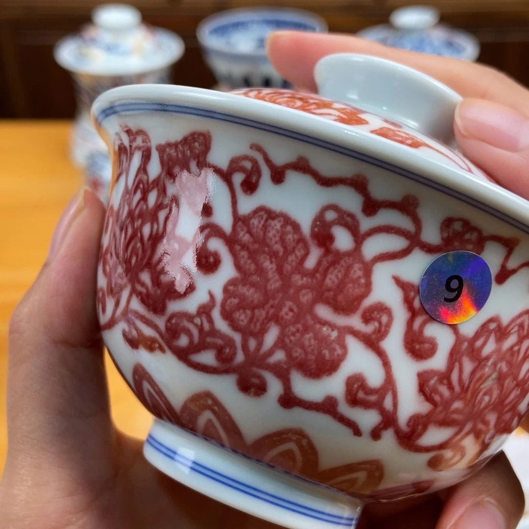 手绘现代茶具非古董