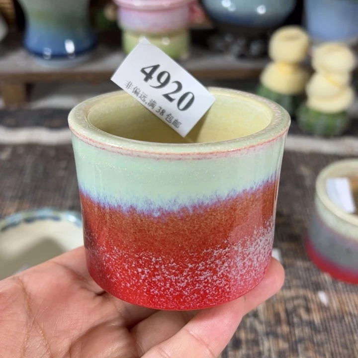 口6 手工花盆未满30运费到付