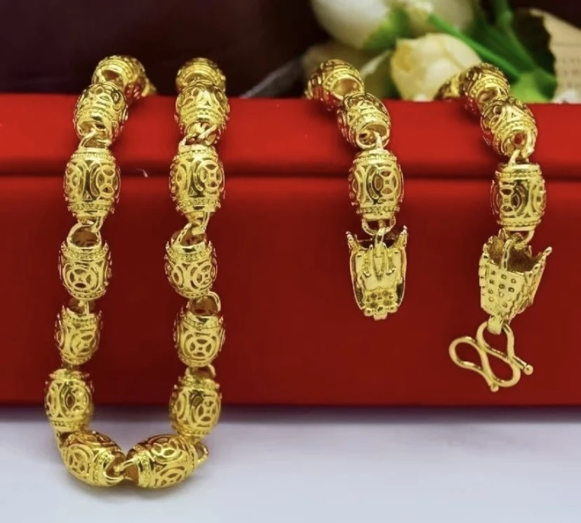 合金项链 合金项链【金钱橄榄项链】男士项链霸气时尚款