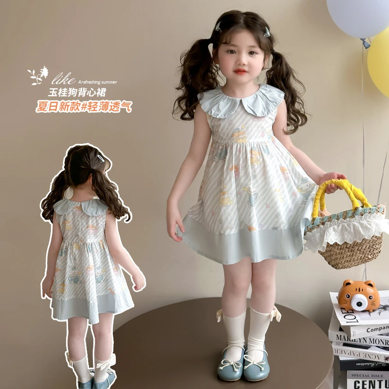 女童公主裙2025夏装3-6岁宝宝小女孩裙子夏季洋气小孩儿童连衣裙