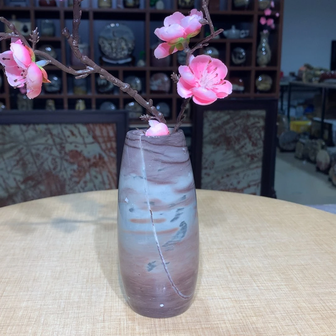 紫砂广西国画石摆件，收藏观赏