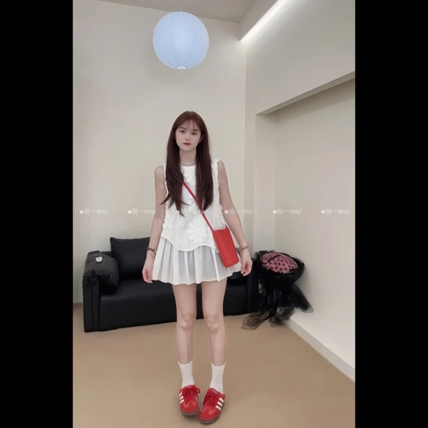 拾一 爱丽丝 高级感刺绣背心上衣