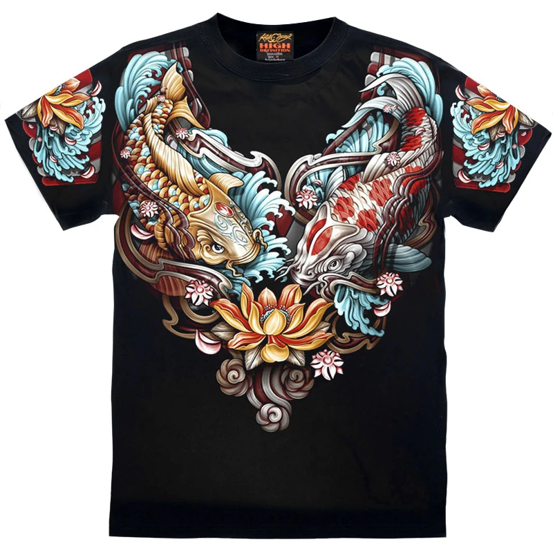 鲤鱼 大图夜光短袖 限量款