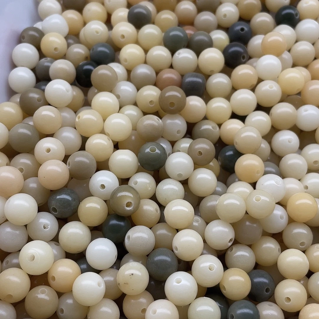 白玉菩提吊坠8多宝圆100颗➕灯牌宠100颗