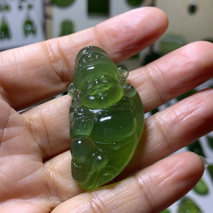 岫玉颈饰未镶嵌吊坠