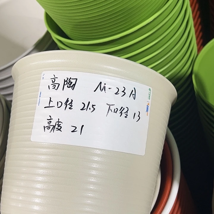 正品高陶口21高21白色无托6只